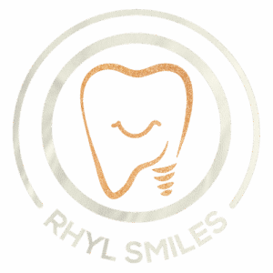 Rhyl Smiles Logo WhiteGold