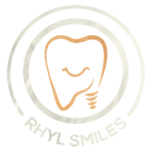 Rhyl Smiles Logo WhiteGold